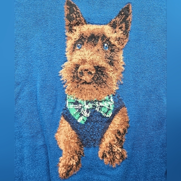 Land's End Yorkie Dog Sweater Small - Picture 2 of 4